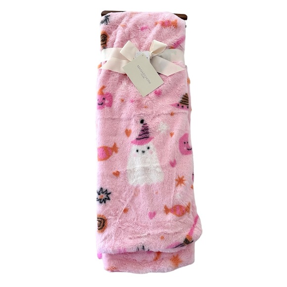 👻 MAGASCHONI Halloween pink Ghost blanket